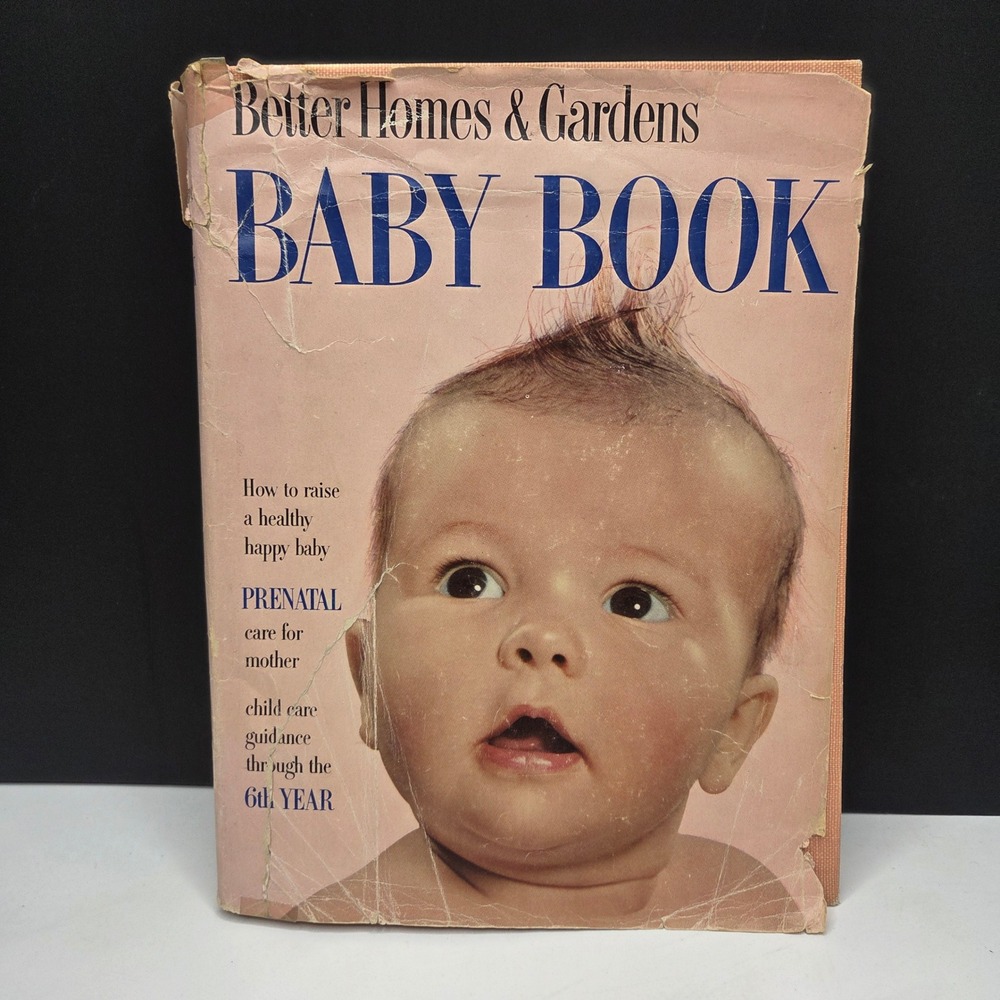 Better Homes & Gardens Baby Book Vintage 1956 Hardcover Pink Mid Century Modern